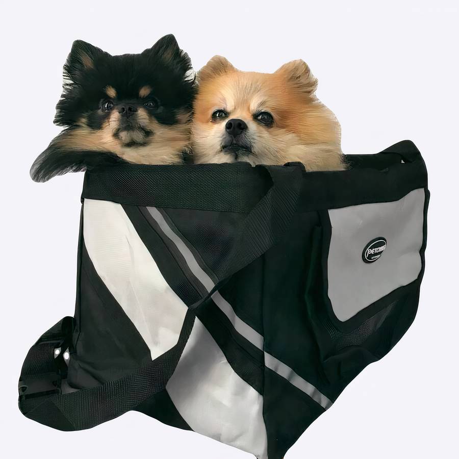 Sac de transport amovible pour vélo Sac de transport amovible pour vélo Panier vélo chien Transport chien couleur: Bleu|Marron|Noir