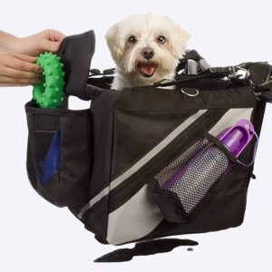 Sac de transport de vélo pour chien Transport chien Panier vélo chien couleur: Noir