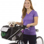 Sac de transport de vélo pour chien Transport chien Panier vélo chien couleur: Noir