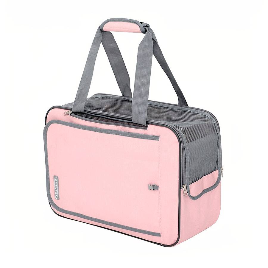 Sac de transport léger et sécurisé pour chien Sac de transport léger et sécurisé pour chien Sac à dos pour chien Transport chien couleur: Bleu|Gris|Rose