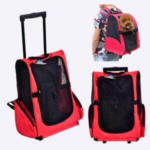 Sac de transport polyvalent pour chien Sac à dos pour chien Transport chien couleur: Bleu|Rouge