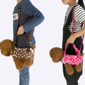 Sac en bandoulière pour petit chiot Porte-chien Transport chien couleur: Bleu|Marron|Rose