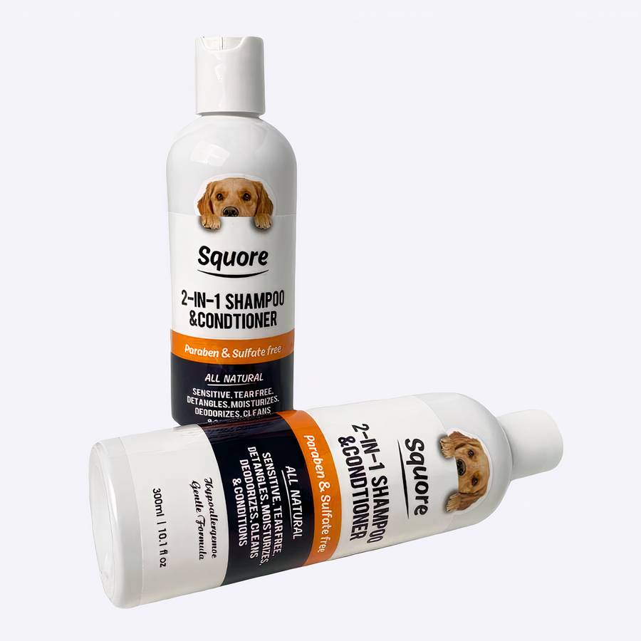 Shampoing pour chien Shampoing pour chien Hygiène chien Shampoing chien Ingrédient: Huile de noix de coco