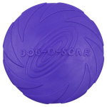 Soucoupe volante en Silicone pour chien Accessoire chien Jouets pour chien Taille: 15cm Couleur: Violet