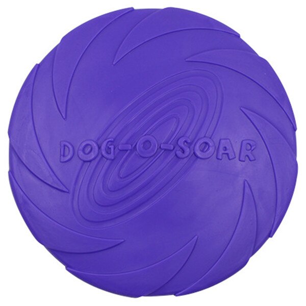 Soucoupe volante en Silicone pour chien Accessoire chien Jouets pour chien Taille: 15cm Couleur: Violet