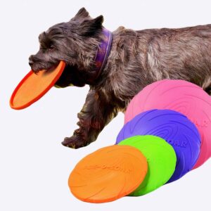 Soucoupe volante en Silicone pour chien Accessoire chien Jouets pour chien couleur: Orange|Rouge|Vert|Violet