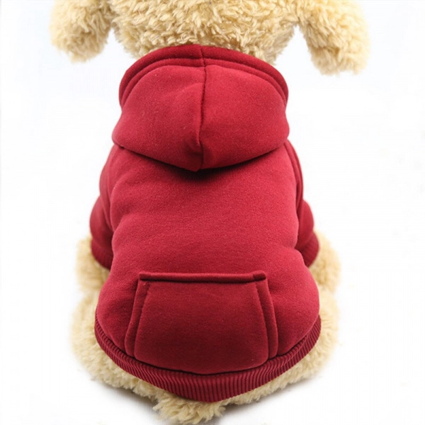 Sweat à capuche pour chien Manteau pour chien Vêtement chien Taille: XXL Couleur: Rouge
