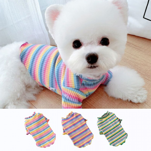 T-shirts à carreaux pour chiens Vêtement chien couleur: Bleu|Rose|Vert|Violet