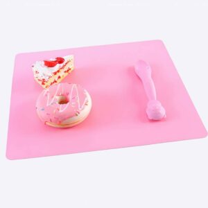 Tapis d’alimentation anti-éclaboussure pour chien Accessoire chien couleur: Bleu|Marron|Rose|Vert|Violet