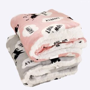 Tapis de couchage pour chien Couchage chien Couverture chien couleur: Gris|Rose