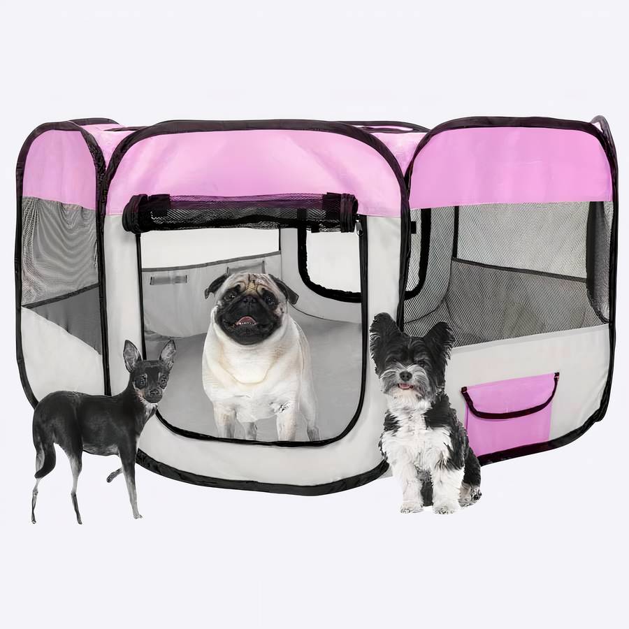 Tente octogonale pliable pour chiens Tente octogonale pliable pour chiens Mobilier pour chien Parc pour chien couleur: Bleu|Noir|Orange|Rose|Vert