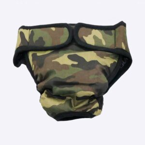 Couche-culotte lavable pour chiens Vêtement chien Couleur: Vert Taille: XXL