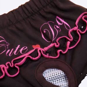 Couche-culotte ultra-absorbante pour chiens Vêtement chien Couleur: Marron Taille: M