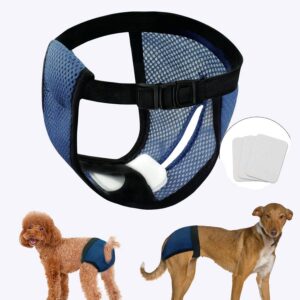 Couches pour animaux de compagnie Vêtement chien couleur: Bleu