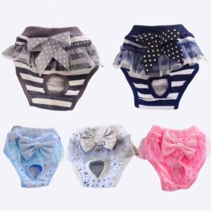 Culotte hygiénique lavable pour chien Vêtement chien couleur: Blanc|Bleu|Bleu marine|Noir|Rose