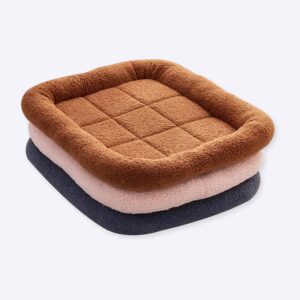 Matelas épais et douillet pour chien Couchage chien Matelas chien couleur: Gris, Marron, Rose