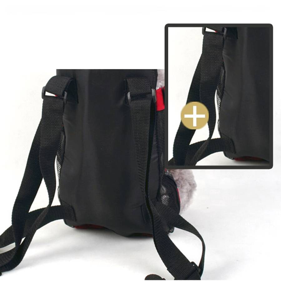 Sac de transport réglable pour chien Sac à dos pour chien Transport chien couleur: Rouge