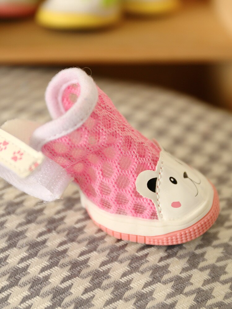 Sandales 4 pièces à motifs d’ours pour chien Chaussure pour chien Vêtement chien a7796c561c033735a2eb6c: Bleu|Rose|Vert