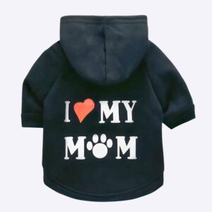 Sweat à imprimé de lettres pour chien Manteau pour chien Vêtement chien couleur: Bleu|Gris|Jaune|Noir|Rose