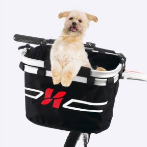 Panier de vélo noir pour chien Panier vélo chien Transport chien couleur: Noir