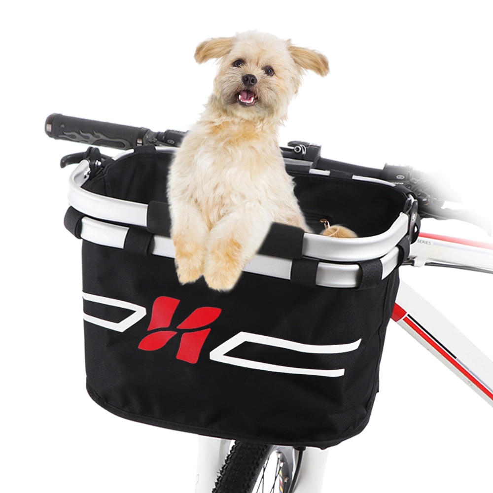 Panier de vélo noir pour chien Panier vélo chien Transport chien couleur: Noir