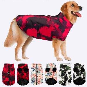 Veste d’hiver imperméable pour chiens Manteau pour chien Vêtement chien couleur: Noir|Rose|Rouge