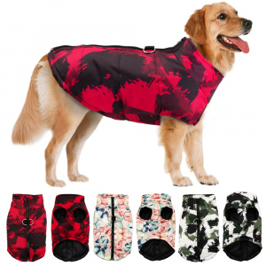 Veste d’hiver imperméable pour chiens Manteau pour chien Vêtement chien couleur: Noir|Rose|Rouge