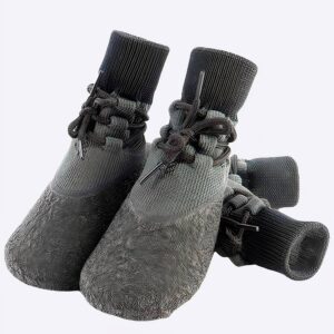 Chaussons gris élégants en coton pour chien Chaussure pour chien Vêtement chien couleur: Gris