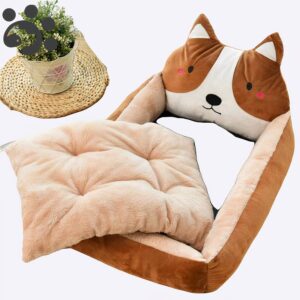 Lit doux en forme d’animal pour chien XXL Panier chien Panier chien xxl couleur: Beige|Gris|Marron|Rose