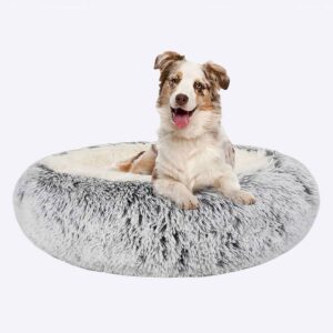 Panier gris en coton et peluche pour chien XXL Panier chien Panier chien xxl couleur: Gris