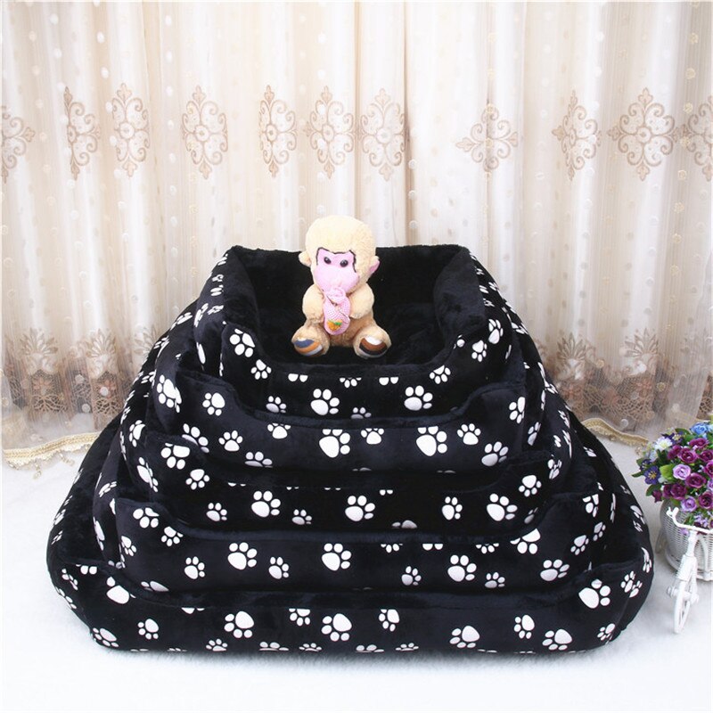 Panier noir motif patte pour grand chien XXL Panier chien Panier chien xxl couleur: Beige|Gris|Jaune|Noir