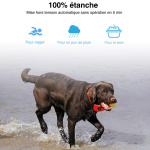 Collier anti-aboiement avec télécommande pour chien Accessoire chien Collier anti-aboiement chien Collier chien couleur: Noir|Rouge