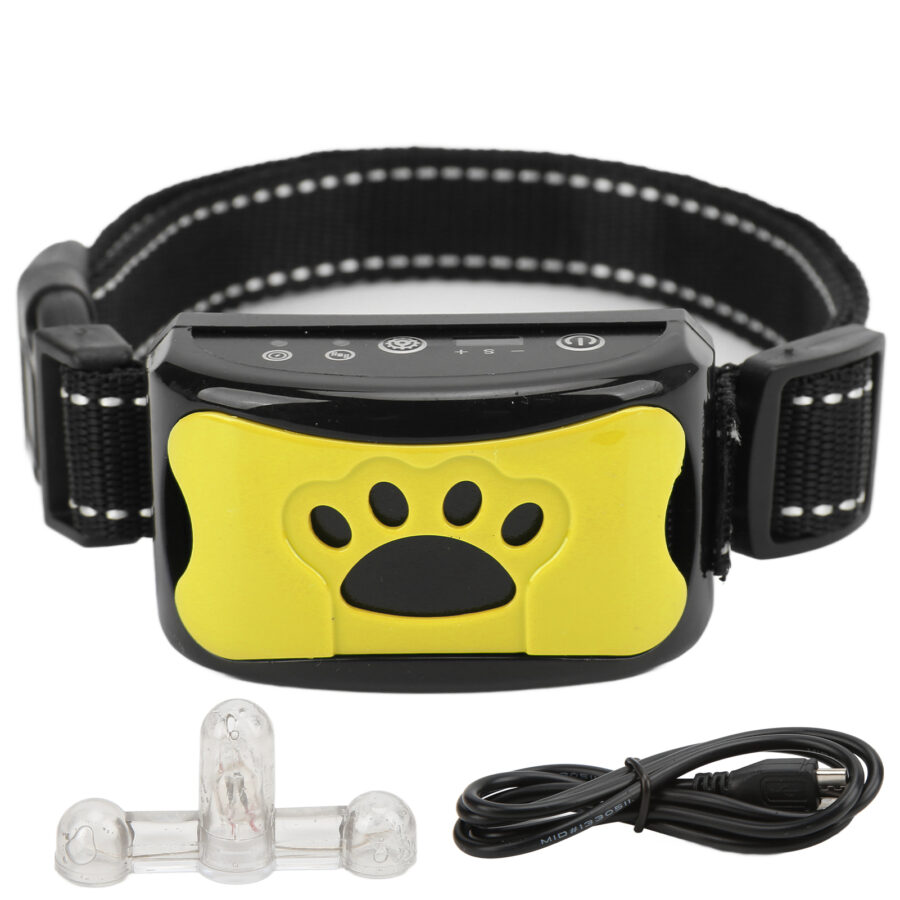 Collier anti-aboiement motif patte chien Accessoire chien Collier anti-aboiement chien Collier chien pa_couleur:
