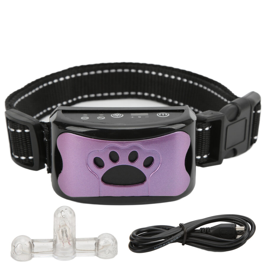 Collier anti-aboiement motif patte chien Accessoire chien Collier anti-aboiement chien Collier chien pa_couleur:
