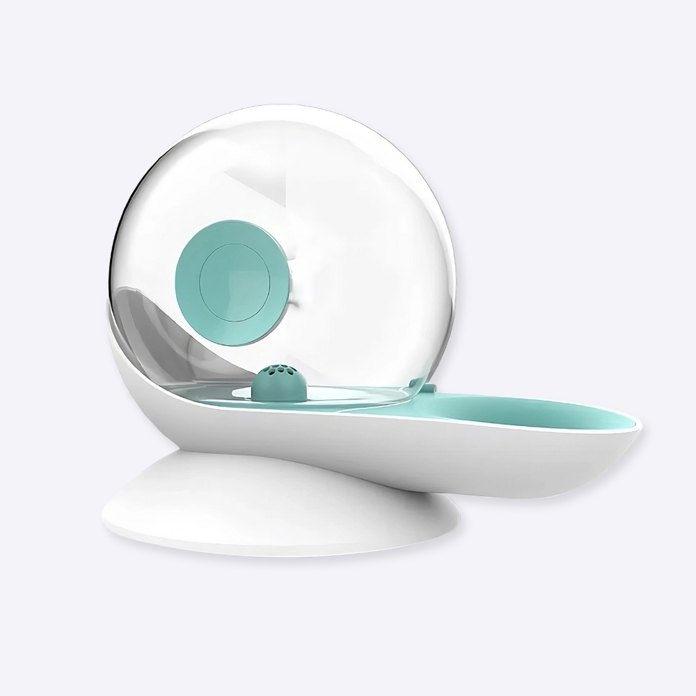 Bol d eau automatique à bulles d’escargot pour chien Accessoire chien Gamelle chien couleur: Gris|Rose|Vert