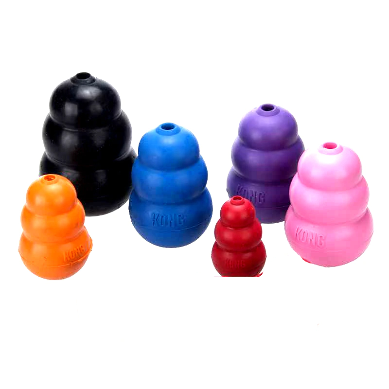 Jouets en caoutchouc naturel durable pour chien Accessoire chien Jouets pour chien couleur: Bleu|Noir|Rouge|Violet