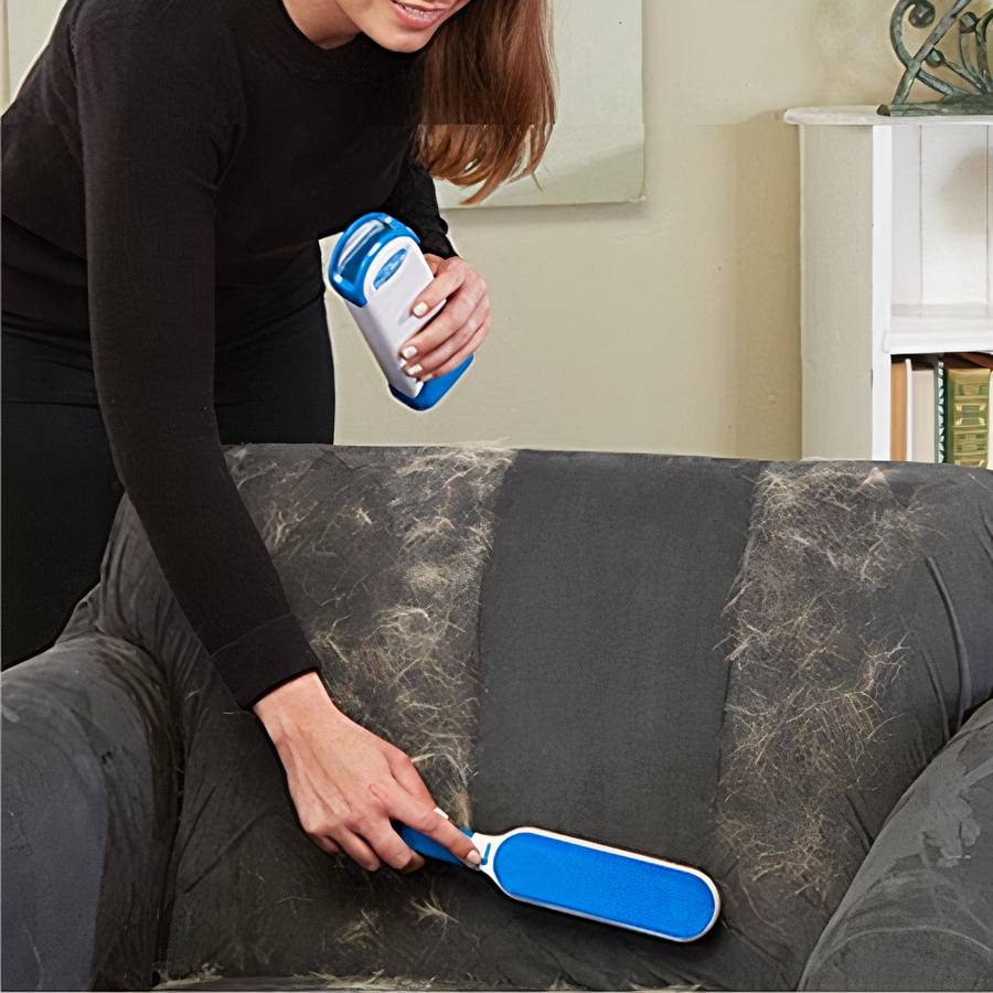 Brosse dépilatoire double face pour chien Hygiène chien couleur: Bleu|Gris|Orange|Rouge