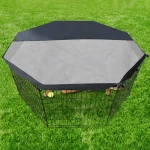 Couverture ombée de parc pour chien Couchage chien Niche chien couleur: Noir