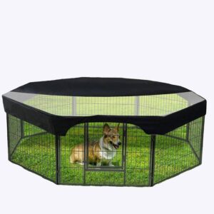 Couverture ombée de parc pour chien Couchage chien Niche chien couleur: Noir