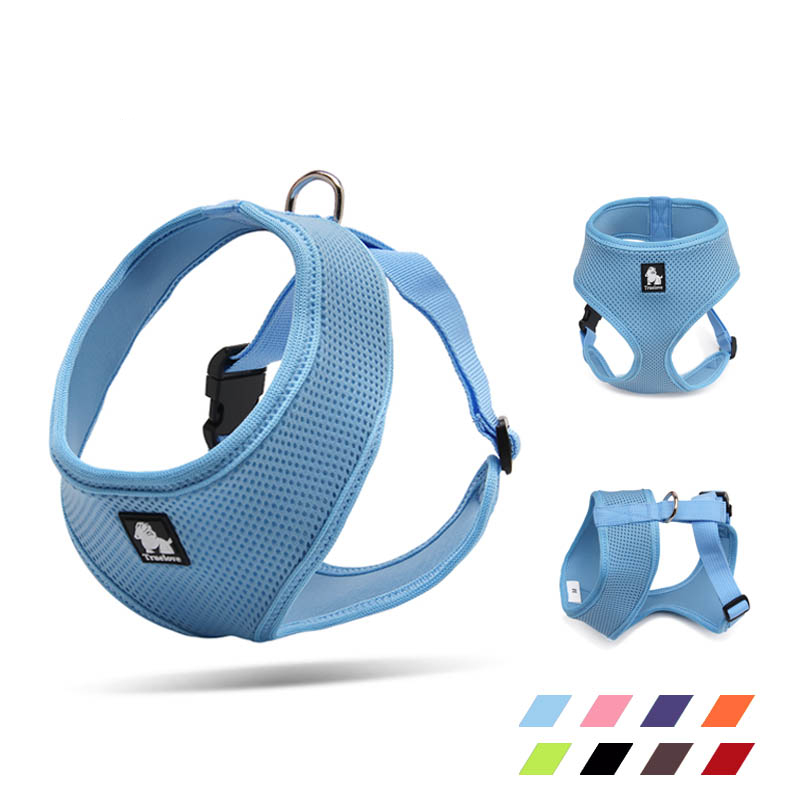 Harnais ajustable pour chien moyenne taille Accessoire chien Harnais chien couleur: Bleu|Jaune|Marron|Noir|Orange|Rose|Rouge|Violet