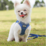 Harnais avec laisse pour chien Accessoire chien Harnais chien couleur: Blanc|Bleu|Bleu|Marron|Noir|Rose|Rouge