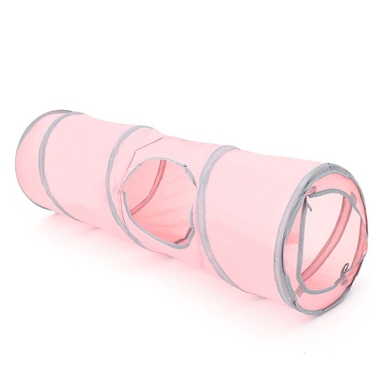 Tunnel pliable pour petits chiens Accessoire chien Jouets pour chien couleur: Bleu|Rose