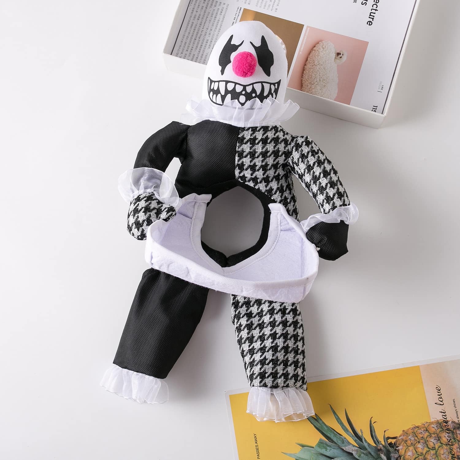 Déguisement halloween pour chien clown tueur Déguisement pour chien Vêtement chien Taille: S Couleur: Noir