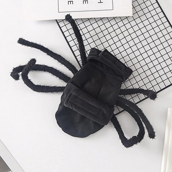 Déguisement d’halloween en forme d’araignée pour chien Déguisement pour chien Vêtement chien couleur: Noir