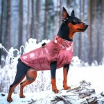 Manteau imperméables et chaud pour chien Manteau pour chien Vêtement chien couleur: Argenté|Doré|Rose