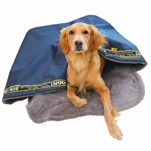 Sac de couchage pour chien avec petit matelas Couchage chien Sac de couchage pour chien couleur: Bleu