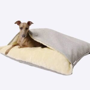 Sac de couchage pour chien coussin confortable Couchage chien Sac de couchage pour chien couleur: Beige|Bleu|Gris|Marron|Orange|Vert