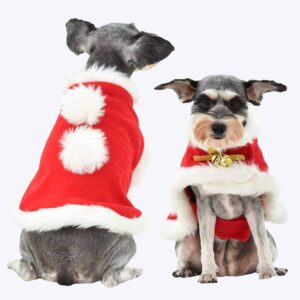 Déguisement de noël pour chien père noël Déguisement de noël pour chien Déguisement pour chien Vêtement chien couleur: Rouge