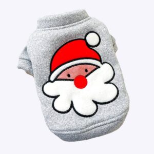 Déguisement de noël pour chien sweat Père Noël Déguisement de noël pour chien Déguisement pour chien Vêtement chien couleur: Gris