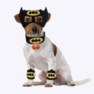 Déguisement halloween pour chien batman Déguisement halloween pour chien Déguisement pour chien Vêtement chien couleur: Blanc
